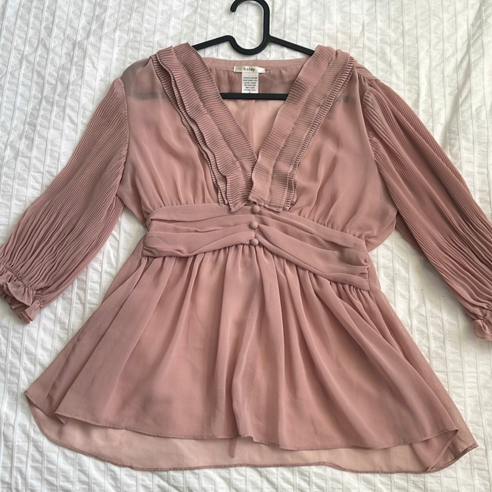 Pink blouse shirt